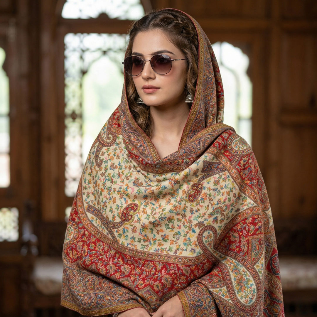 Large Royal Kashmiri Stole